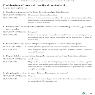 Examen de preparación para la CDL: Vehículo combinado