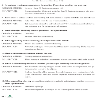CDL PREP EXAM :SCHOOL BUS ENDORSEMENT