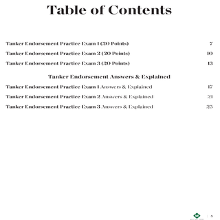 CDL PREP EXAM : TANKER ENDORSEMENT