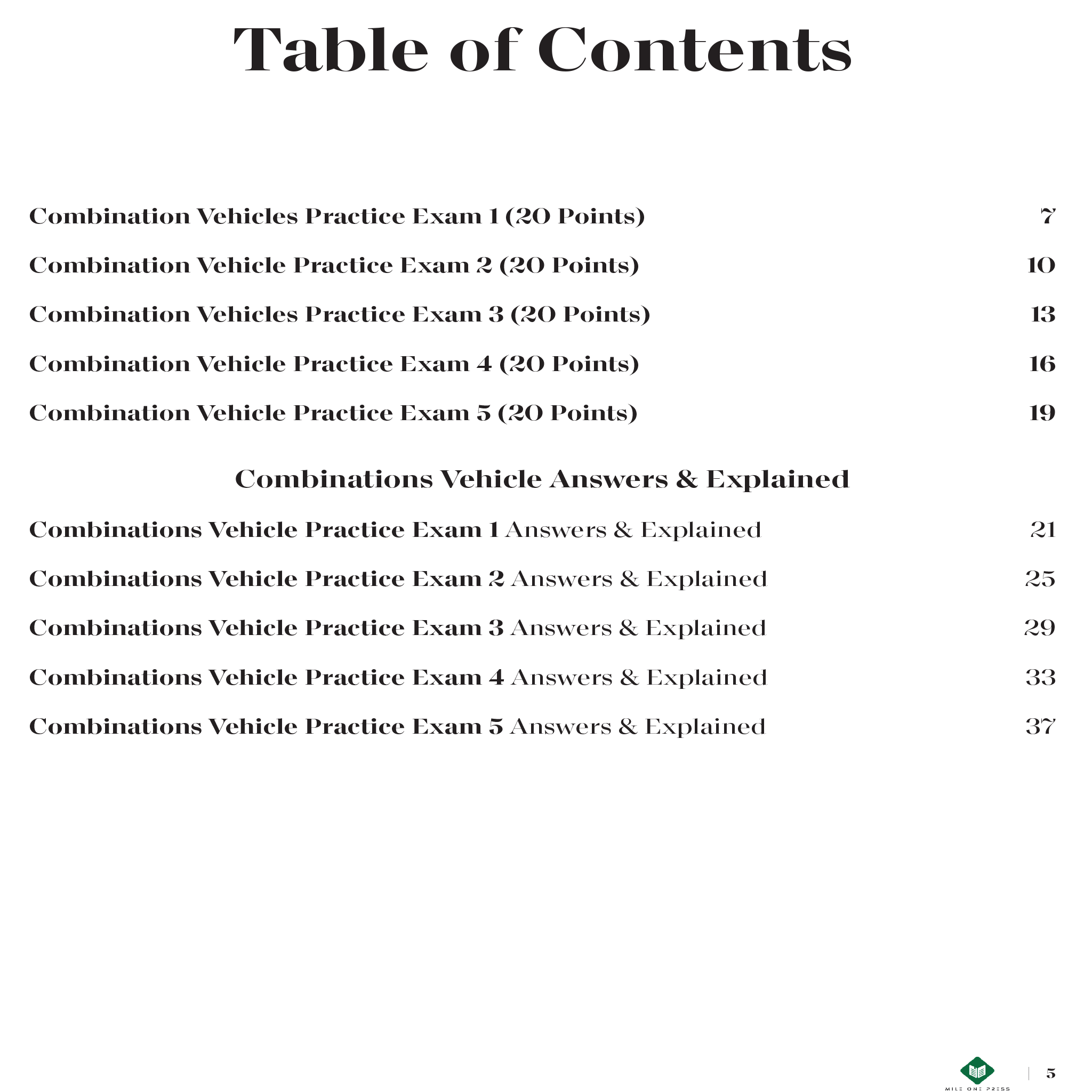 EXAMEN DE PREPARACIÓN CDL: VEHÍCULO COMBINADO