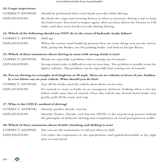 EXAMEN DE PREPARACIÓN CDL: CONOCIMIENTOS GENERALES