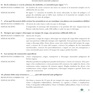 Examen de preparación para la CDL: APROBACIÓN DE MATERIALES PELIGROSOS